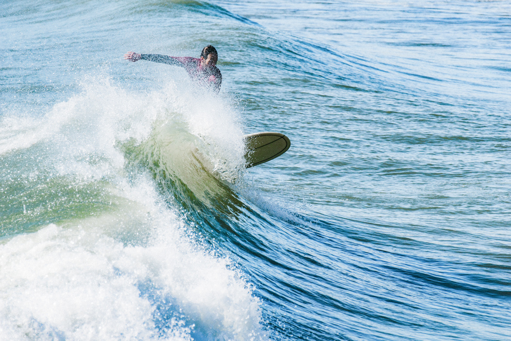 Surfing.